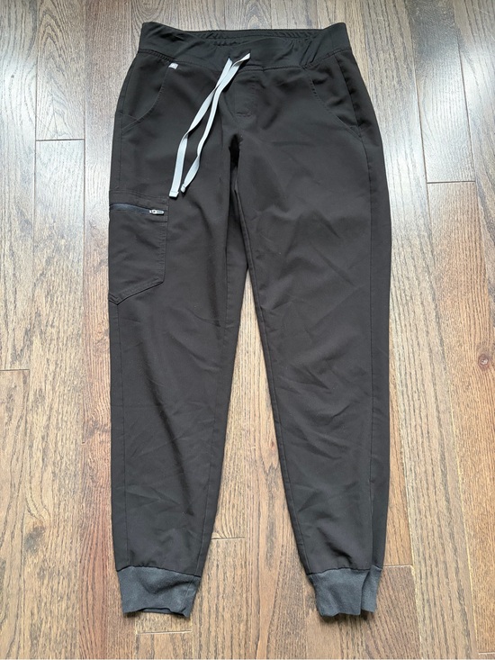 Figs Pants - FIGS Black Zamora Skinny Jogger Scrub Pants Women’s Small Technical Collection